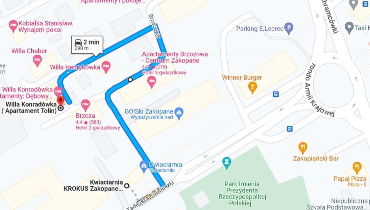 Willa Konradowka Zakopane Esterno foto